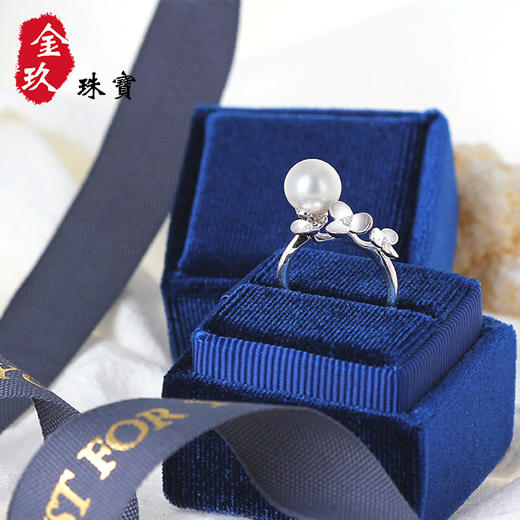 花好月圆-银S925镶嵌贝珠尾戒8# 商品图3