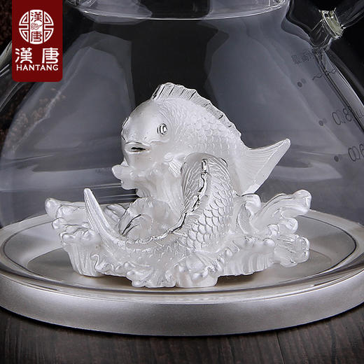 【专柜特供】御宝壶艺术观赏烧水银壶 高硼玻璃 创意茶宠 商品图2