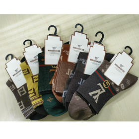 【10元4双】蒂彪女士潮袜/蒂彪男士双针高筒袜