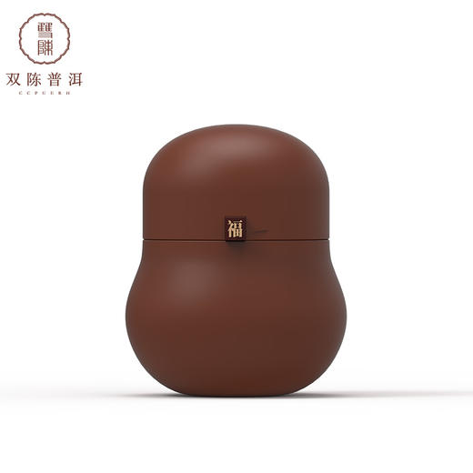 2021年新春礼品茶福禄双喜2010年班章金芽生茶+2006年班章金芽熟茶+宜兴紫砂罐 商品图4