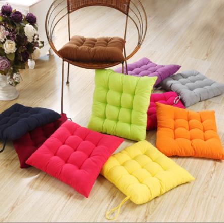 【坐垫】*加厚纯色磨毛坐垫 榻榻米座垫靠垫 餐椅垫 柔软四季可用 商品图0