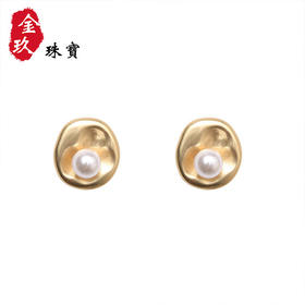 S925银针复古珍珠超大耳饰