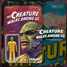 现货 Super7 Creature Walks Among Us 环球怪物复古挂卡