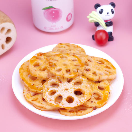 挑吃兔香辣藕片约20袋/盒 零食小吃 泡菜 下酒菜 独立小包装 黑鸭藕片 商品图2