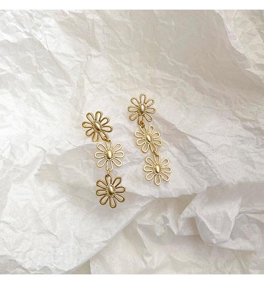 搭配利器丨轮廓花瓣耳环高级感耳饰#PA2160 商品图2