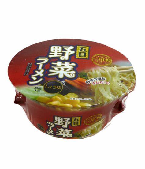 日本进口 山本制粉野菜味桶面 74g（770154） 商品图1