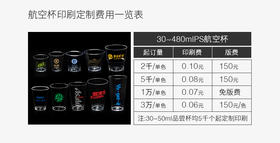 喇叭花一次性杯子航空杯印刷logo企业广告杯定制1000只起订