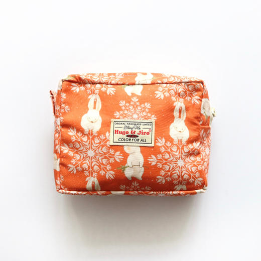 HUJI祤集Motley收纳包插画雪花小兔 商品图0