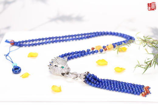 青金石豹子毛衣链 商品图1