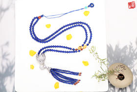 青金石豹子毛衣链