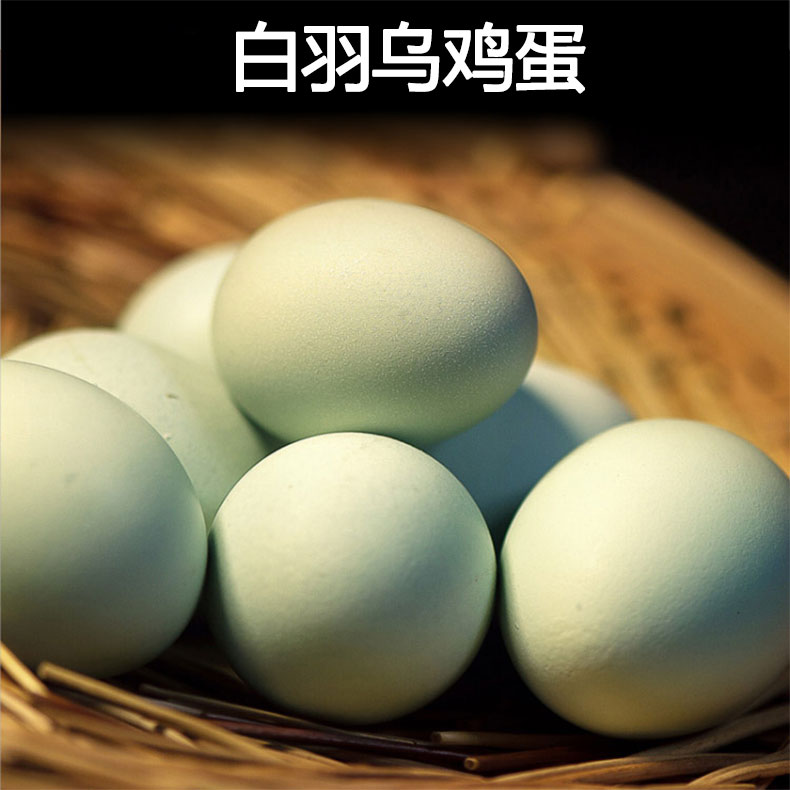 农家散养白羽乌鸡蛋 (36个)