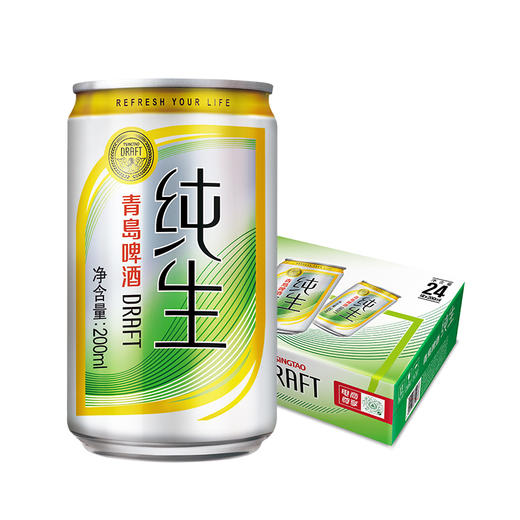 青岛啤酒纯生10度200ml*24听 迷你小罐啤 新品上市 包邮 商品图1