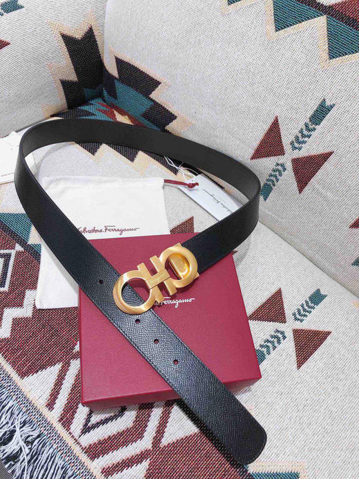 SF菲拉格慕-金色扣-掌纹牛皮 商品图6