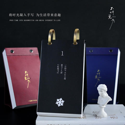 日历馆:一起练字《不明觉历日历2021》创意手写体日历台历2021 商品图1