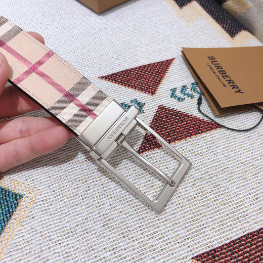 BBR巴宝莉-红色格纹-银扣 商品图0