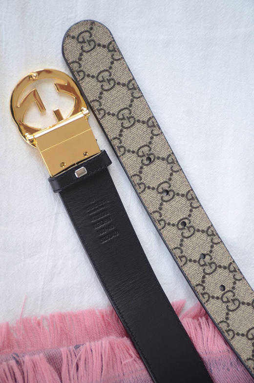 GG老花金扣双面可用男士腰带 商品图2