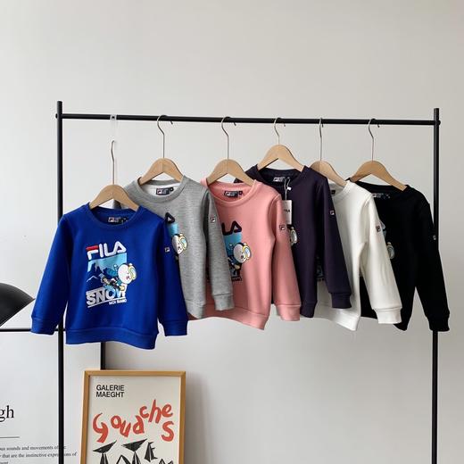 点此购买 斐乐儿童加绒圆领卫衣 熊喵168723 商品图0