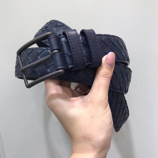 BV-蓝色编织-牛皮腰带 商品图2