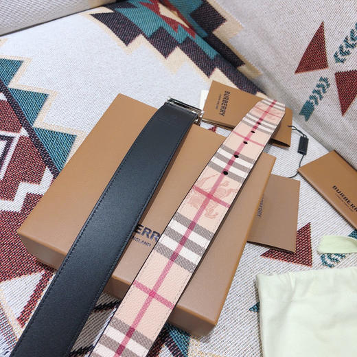 BBR巴宝莉-红色格纹-银扣 商品图5