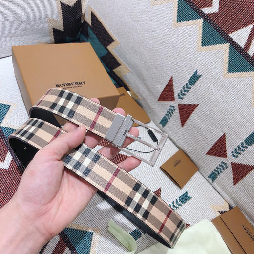 BBR巴宝莉-经典格纹-银扣 商品图1