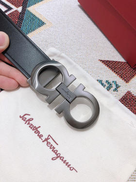 SF菲拉格慕-枪色扣-两侧压纹