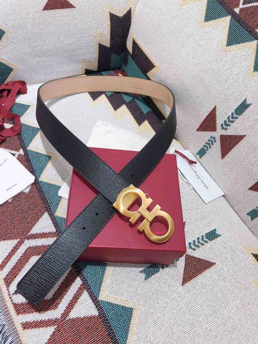 SF菲拉格慕-金色扣-水波纹牛皮 商品图6