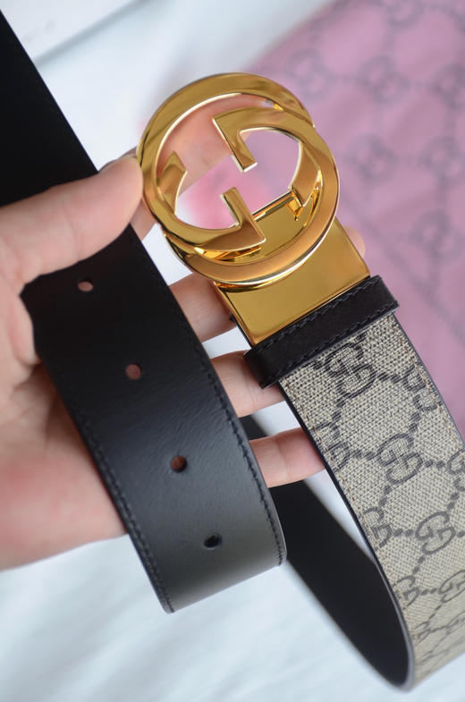 GG老花金扣双面可用男士腰带 商品图3