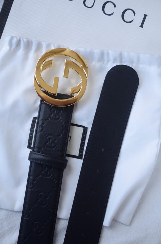 GG压花金扣男士腰带 商品图7