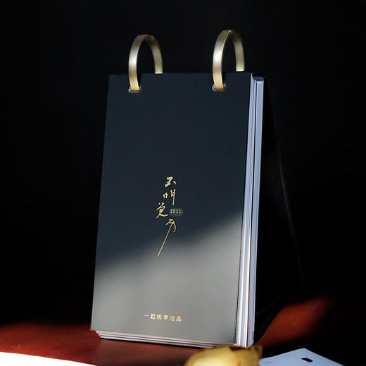 日历馆:一起练字《不明觉历日历2021》创意手写体日历台历2021 商品图0