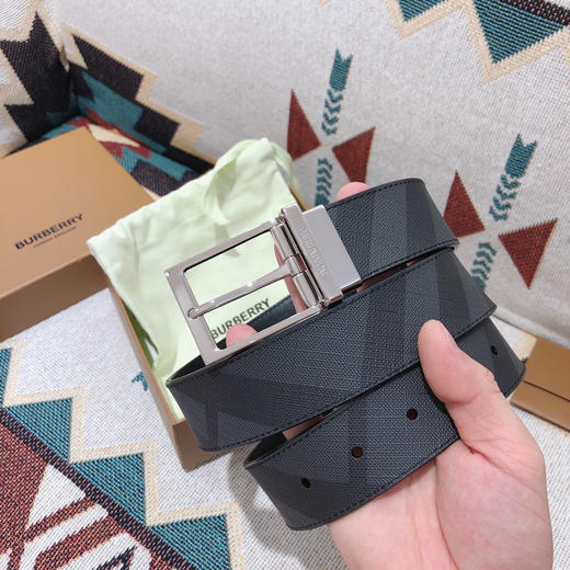 BBR巴宝莉-黑色格纹-银扣 商品图1