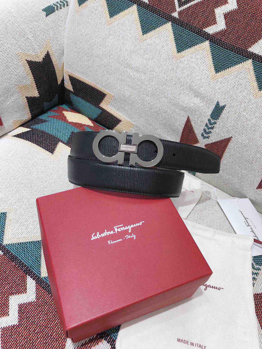 SF菲拉格慕-枪色拼接扣-水波纹 商品图2