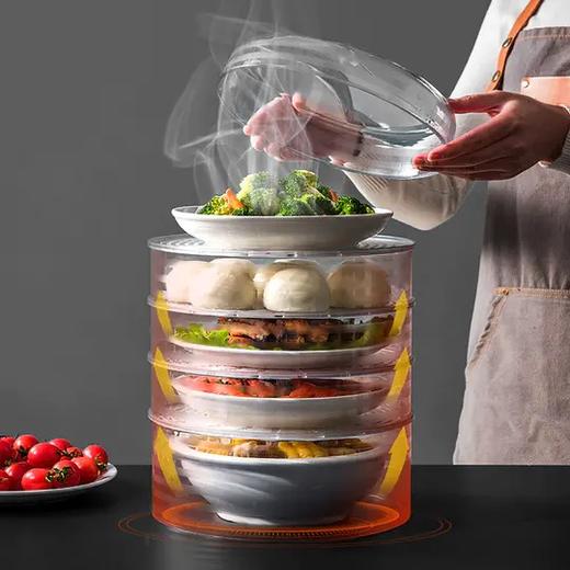 【保温盖菜】持久保温菜罩 食物罩 冬季饭菜 加热防尘 防苍蝇 餐桌遮 剩菜饭罩子 商品图0