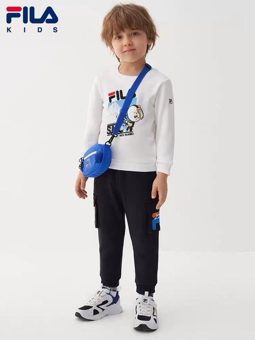 点此购买 斐乐儿童加绒圆领卫衣 熊喵168723 商品图2