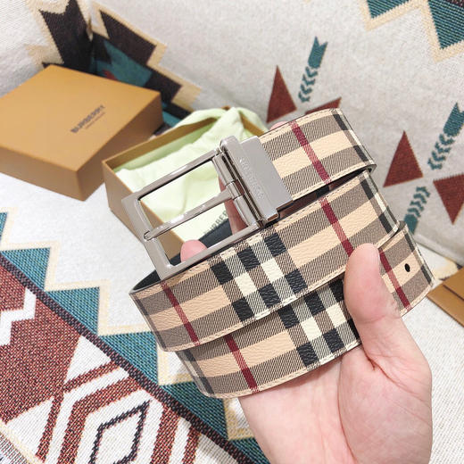 BBR巴宝莉-经典格纹-银扣 商品图7