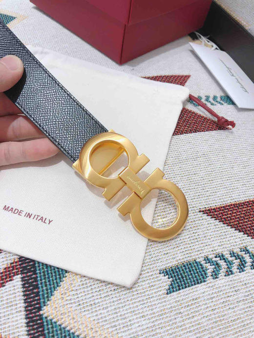 SF菲拉格慕-金色扣-掌纹牛皮 商品图0