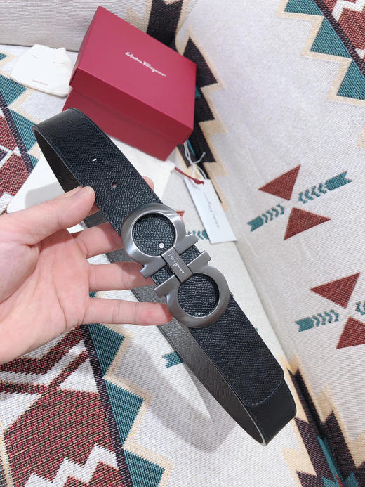 SF菲拉格慕-枪色扣-掌纹牛皮 商品图1