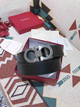 SF菲拉格慕-枪色窄扣-平纹牛皮