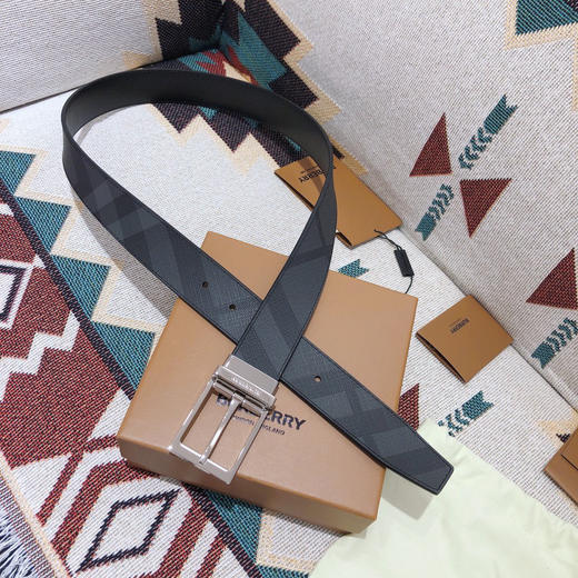 BBR巴宝莉-黑色格纹-银扣 商品图6