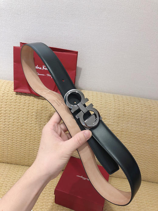 SF菲拉格慕-枪色扣-平纹+树膏皮 商品图3