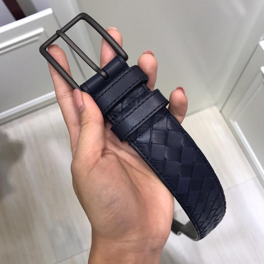 BV-蓝色编织-牛皮腰带 商品图0
