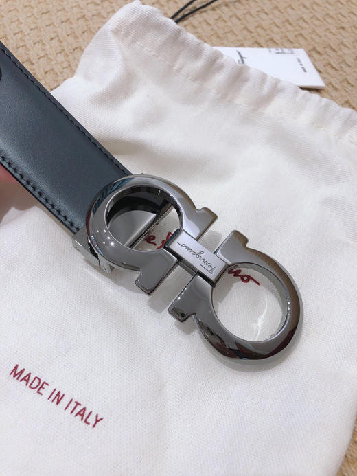 SF菲拉格慕-枪色扣-平纹+树膏皮 商品图0