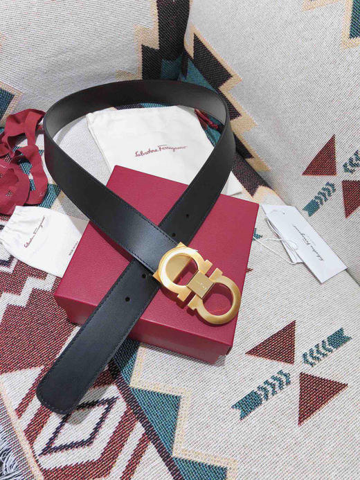 SF菲拉格慕-金色窄扣-平纹牛皮 商品图6