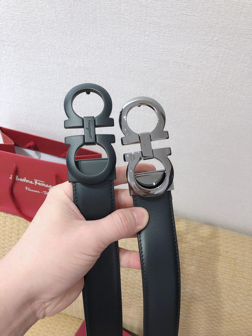 SF菲拉格慕-枪色扣-平纹+树膏皮 商品图7