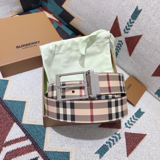 BBR巴宝莉-经典格纹-银扣 商品图2