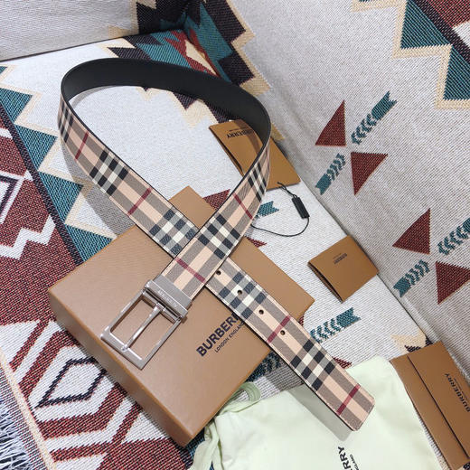 BBR巴宝莉-经典格纹-银扣 商品图5