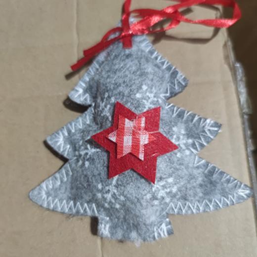 布艺装饰（灰色圣诞树） 商品图0