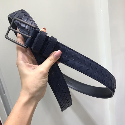 BV-蓝色编织-牛皮腰带 商品图1
