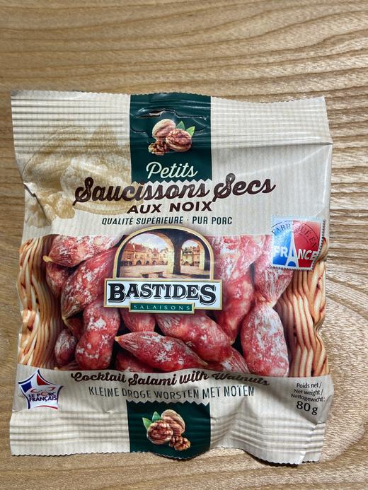 Bastides Snacking balls Dry Saucissons with Walnuts 80g 百思达核桃仁小香肠 80克 商品图0