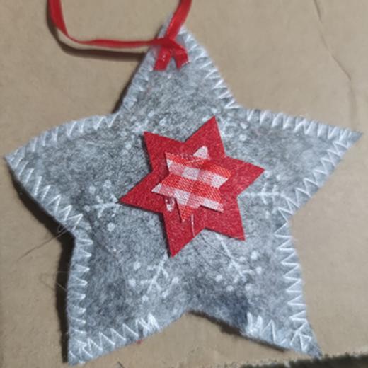 布艺装饰（灰色星星） 商品图0