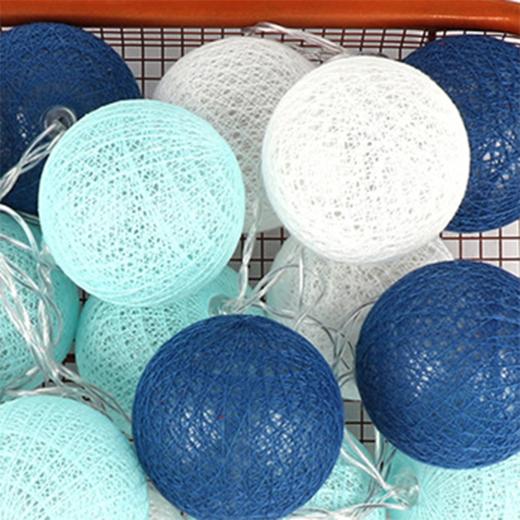 棉线球灯（蓝色海洋） 商品图0